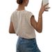 2026 European And American Cross-border Spring/summer Vintage Round-neck Cable-knit Short-sleeve Knit Shirt T-shirt Top_ecoleips.com
