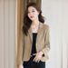 Short Blazer For Petite Women 2024 Spring Autumn New Fashionable And Elegant Small Suit With Unique Design_ecoleips.com