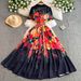 Summer Floral Print Wrap Dress – Elegant Notch Lapel & Flowy Maxi Skirt (S-2XL)_ecoleips.com