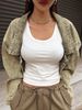 Camisole Tank Top For Women's Summer Outfits Tight And Sexy Tank Top Knitted Bottom Shirt And Sleeveless Top For Outerwear_ecoleips.com