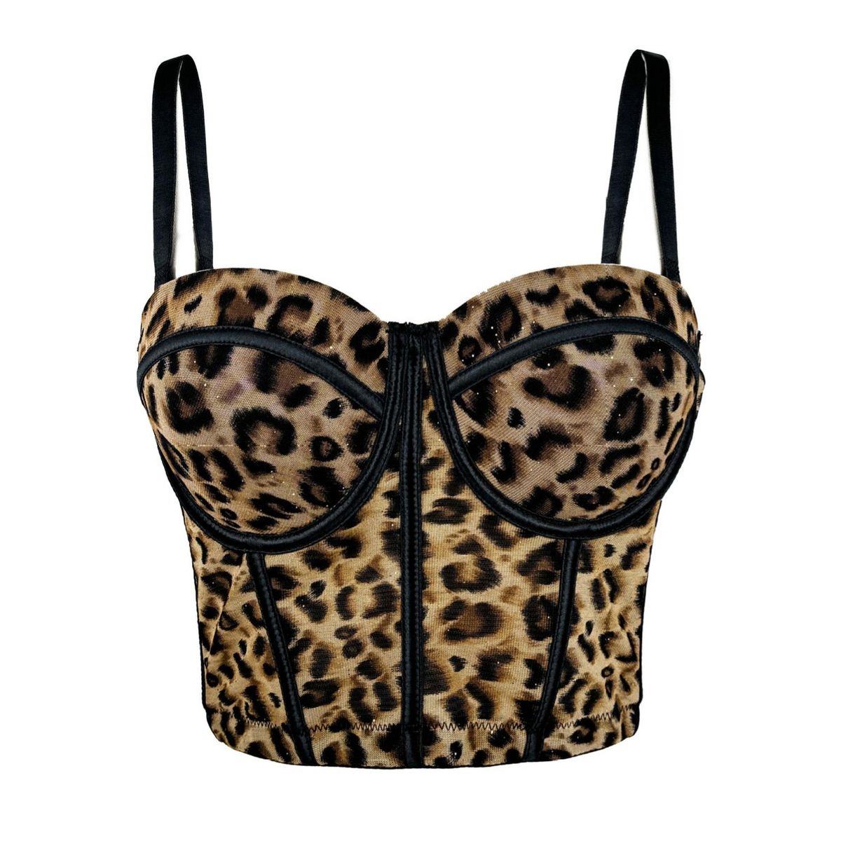 Women's Clothing Leopard Print Hot Girl Small Vest Sexy Inner Wear Small Sling High End Outer Wear Bra_ecoleips.com