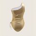 Women's Clothing hot stamping high end brand swimsuit women one shoulder drawstring bikini beach hot spring one piece swimsuit_ecoleips.com