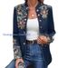 2025 Cross-Border European And American Autumn/Winter New's Fashion Printed Blazer Double-Breasted Coat For_ecoleips.com