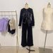 Women's Clothing Black Bow Temperament Suit_ecoleips.com