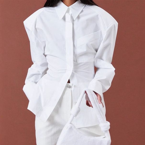 French Vintage Style Wrap Front Lace Back Blouse - Elegant & Breathable Summer Top For Women_ecoleips.com