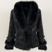 Women’s Stylish Short Suede Fur Coat – Faux Rabbit Fur Lining, Winter Warm Fashion Outerwear, XS-XXXL_ecoleips.com