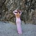 DiYun European And American Hot Girl Style Sleeve Bodycon Sexy Long Dress Women's Clothing 2026 Summer_ecoleips.com