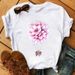European And American Cross-border Foreign Trade Wholesale Clothing: Heart-shaped Floral Letter Print Round-neck_ecoleips.com