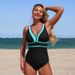 Women's Clothing Quick Drying One Piece Swimsuit Sexy For Vacation Polyester Regular Fit_ecoleips.com