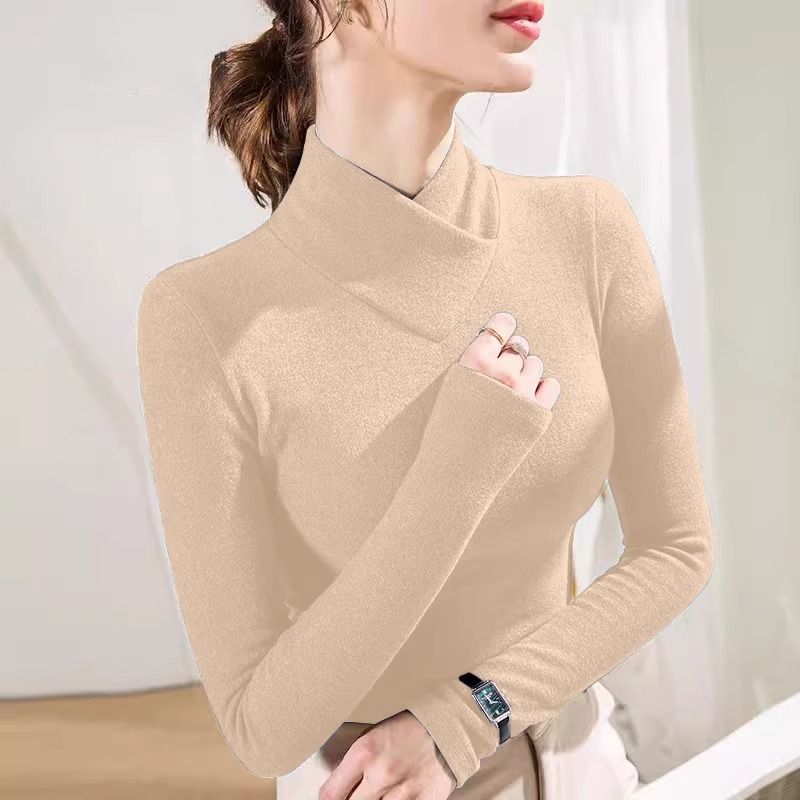 This Stylish, Youthful Long-Sleeved Base Layer Shirt Features Ribbed Fabric And A Modern Design Suitable For Both Autumn_ecoleips.com