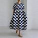 2026 Summer New Geometric Print Loose A-line Cross-border Casual Style Long Dress_ecoleips.com