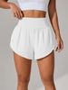 Aria Basics Aria Basics 2025 Cross-Border European And American Summer New Women's Casual Loose High-Waisted Ruffled Yoga Sports Shorts_ecoleips.com