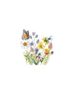 European And American Cross-border Foreign Trade Women's Clothing Heart Butterfly Print Round Neck Short-sleeve T-shirt_ecoleips.com