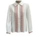 Women's Clothing Heavy Embroidery Shirt Cotton And Linen Shirt_ecoleips.com
