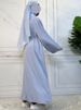 Muslim Set Elegant Abaya African Black Dress With Buttons Dubai Long Woman Evening Robe Kaftan Moroccan Wedding Caftan Ramadan_ecoleips.com
