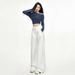 American Retro High-waisted Loose Wide-leg Pleated Drapey Straight Jeans For Women Wholesale_ecoleips.com