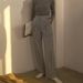 Suitable For All Seasons Designer Women's Fashion Autumn New Yarn Striped Wide-Leg Street Casual Pants For Women_ecoleips.com