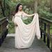 K Women's Lace Pregnant Woman Trailing Short Sleeved Jumpsuit Long Skirt Photography Photo Flying Sleeve Dress_ecoleips.com
