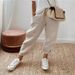 Women's Clothing Women's Cotton Linen Casual Pants With Elastic Waist And Pockets Style For Formal & Casual For Women_ecoleips.com
