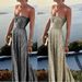 Women's new sexy bust-wrapped gilding party dress INS casual swing dress_ecoleips.com