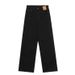 High-waisted Fleece-lined Black Straight-leg Jeans Women, Autumn Winter, Plus Size, For Pear-shaped Body Types, Loose_ecoleips.com