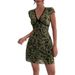 European And American Cross-border 2026 Summer New Women's Sexy Floral Embroidered V-neck Color-contrast A-line_ecoleips.com