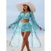 Aria Basics 2025 European And American Sexy Swimsuit For Women, Two-piece With Printed Shorts, Three-piece Bikini Set_ecoleips.com