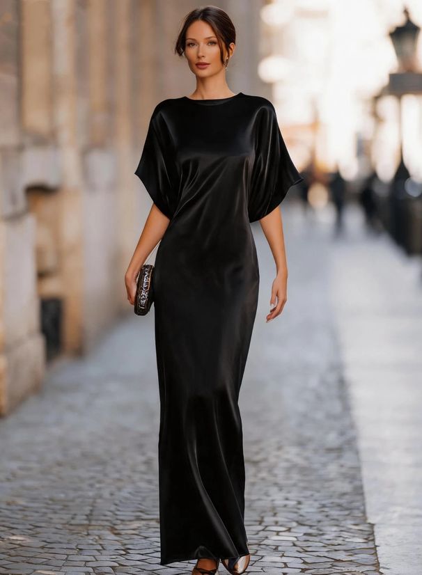 Elegant Slimming Long Formal Dress French-Inspired Evening Gown for Special Occasions Women's Clothing/Dress_ecoleips.com