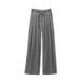 Ice Silk Yamamoto Wide-Leg Pants For Women, Summer 2026 New High-Waisted Loose Straight Casual Pants, Versatile Tencel_ecoleips.com