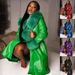 Women's Long PU Leather Trench Coat With Faux Fur Collar Slim Fit Zip Jacket Winter Outerwear Office Commute Elegant_ecoleips.com