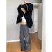 ng2510292 Ng2510292 Dorothy Korean Fit Hooded Sweatshirt Jacket For Women, Loose Casual Thickened Lazy Style Zipper Top_ecoleips.com