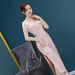 Elegant Modern Cheongsam Dress For Women, Slim Fit Long Qipao With High Slit, Floral Lace Embellished, Perfect For Banquet & Special Occasions_ecoleips.com