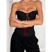Aria Basics Aria Basics Cross-border Independent Website Ins European And American Style Sexy Hot Girl Strapless Tie Pure Desire Solid Color_ecoleips.com
