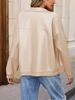 K Casual Long Sleeved Solid Color PU Motorcycle Leather Jacket, Lapel Jacket, Outerwear, Women's Top_ecoleips.com
