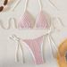 Women's Clothing New Women's Split Swimsuit Hollow Sexy Beach Hot Spring Fun Three Point Bikini_ecoleips.com