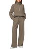 2025 Spring Autumn New Women's Clothing European And American Two-Piece Stand Collar Zipper Sports Casual_ecoleips.com