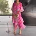 Women's Clothing Printed Layered Dress_ecoleips.com