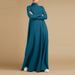 Women's Clothing Street Fashion Women's Collage Long Skirt Long Sleeve High Collar Dress First Hand Source_ecoleips.com