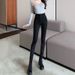 Black Gray High-waisted Jeans For Women, Autumn And Winter New Slim-fit Student Skinny Pencil Pants_ecoleips.com