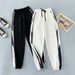 Women's Korean Style Harajuku Loose Fit Slimming Tapered Leg Sweatpants Casual Pants For Spring Autumn_ecoleips.com