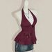 's Best-selling American Retro-style Beaded Halter Top With Deep V-neck Design, Sequin Embellishments, And_ecoleips.com
