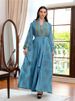 Middle Eastern Women's Embroidered Yarn Abaya Two Piece Robe Long Dress Muslin Spot Foreign Trade_ecoleips.com