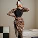 Long-Sleeve Swimwear For Women – Conservative One-Piece With Leopard Print (UPF 50+ Sun Protection, Quick-Dry Fabric, S-XL)_ecoleips.com