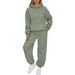 European American Autumn Winter Women's Two-piece Hoodie And Loose Casual Pants Sports Suit In Stock_ecoleips.com