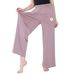 Women's Sleep Bottoms Daisy Print Cotton Comfortable Loose High-Waisted Plus Size 7XL Thin High Elastic Drape Pajamas Leggings_ecoleips.com
