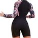 Muslim Swimsuit One-piece Long-sleeved Swimsuit Flat-angle Stitching Sunscreen Diving Suit Zipper European And American Swimsuit_ecoleips.com
