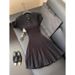 Women's Clothing Autumn Knitted Dress For Women New Style Temperament Waist Slimming Pleated Skirt Cold Style Unique And Chic Skirt_ecoleips.com