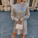Women’s Clothing Evening Dress Gold Slim Fit Lace Waist Long Sleeve Sequined Backless Dress_ecoleips.com