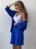 Women's Clothing Spring Solid Color Single Breasted Long Sleeved Shirt Loose Fashion Casual Shorts Suit_ecoleips.com