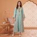 Middle Eastern Women's Muslin Dress Dubai Robe Abaya Arabian Attire Malaysian Women's Clothing Polyester_ecoleips.com